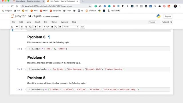 Python Tuples - Practice Problems смотреть онлайн