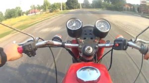 Покатушки на Мотоцикле ЯВА 350 634 - JAWA 350 634, архивное видео - 2017 год
