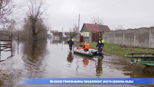 На реках Гомельщины продолжает расти уровень воды смотреть онлайн