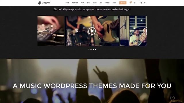Decibel - Professional Music Wordpress Theme смотреть онлайн