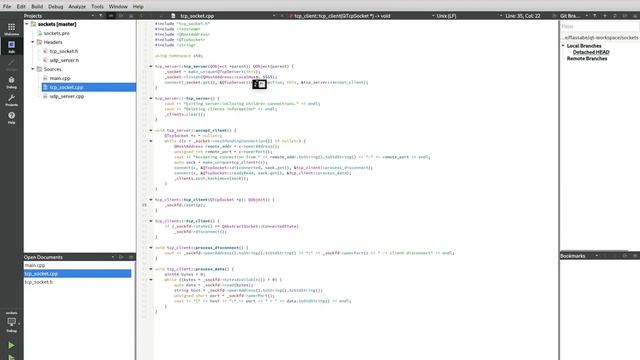 8 3 3 Exemple Qt : TCP Server смотреть онлайн