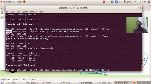 CA | Second Year | SQL Constraints| NOT NULL UNIQUE PRIMARY KEY DEFAULT AUTO INCREMENT смотреть онлайн