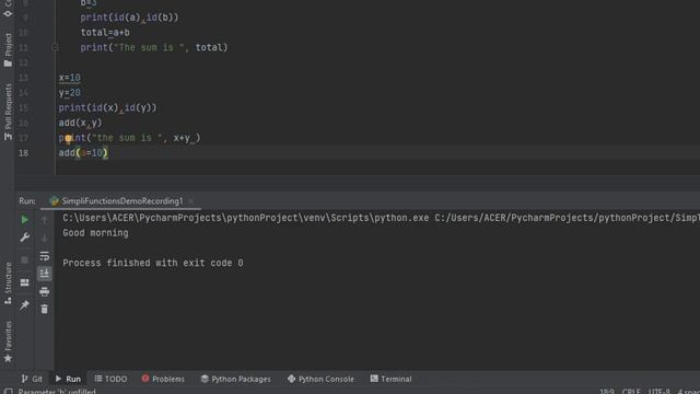 Simplilearn Functions in python смотреть онлайн