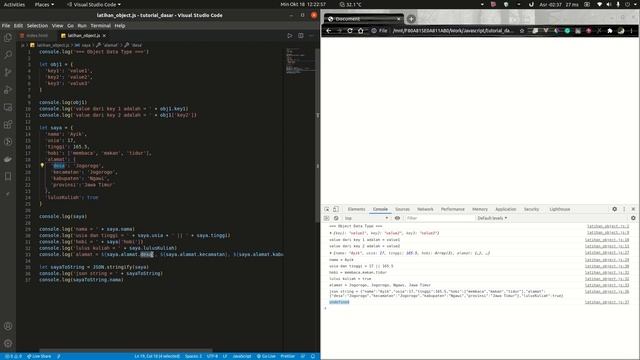 Tutorial Javascript | JSON Object | Bahasa Indonesia смотреть онлайн