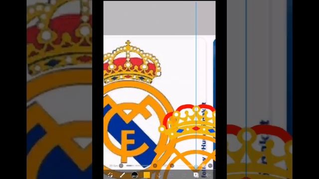 How i draw in ibis paint x || Real madrid flag logo смотреть онлайн