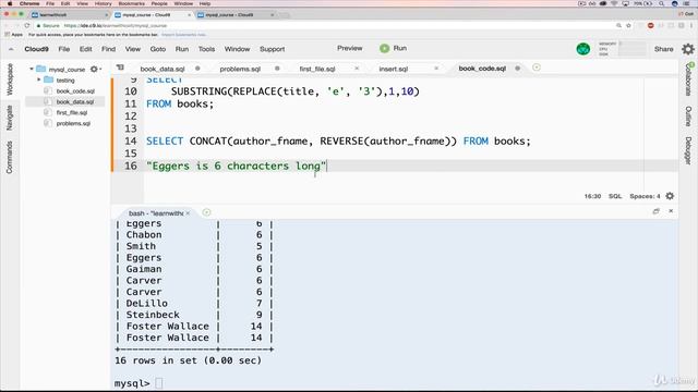 Working with CHAR LENGTH IN SQL смотреть онлайн