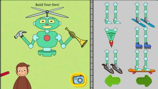Curious George Games - Curious George Build a Bot смотреть онлайн