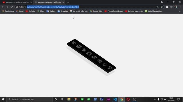 awesome navbar css tutorial + code in description смотреть онлайн