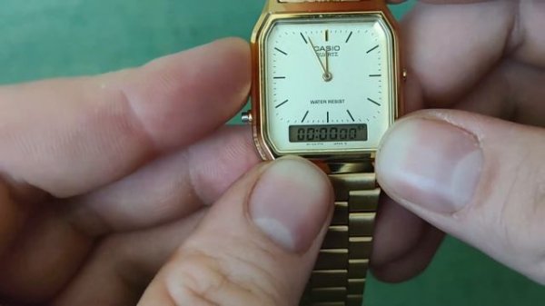 how to set the time on a Casio AQ-230