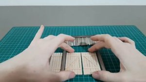 Деревянный деревенский домик из картона своими руками / DIY
