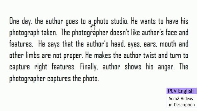 With the Photographer Stephen Leacock in Telugu I KU sem 2 English смотреть онлайн