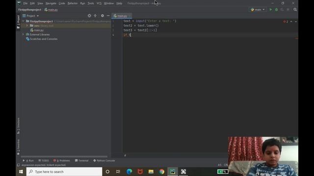 Python Programming: Check if a text is palindrome or not смотреть онлайн
