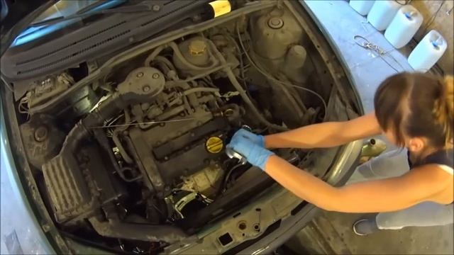 Замена масла в двигателе