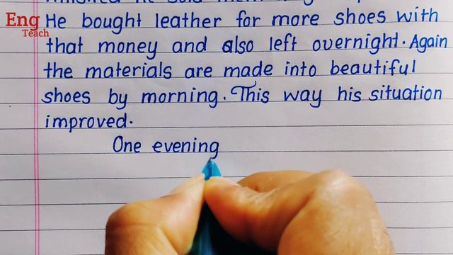 Story: The Elves and The Shoemaker | Story Writing | English story | Story | Handwriting |Eng Teach смотреть онлайн