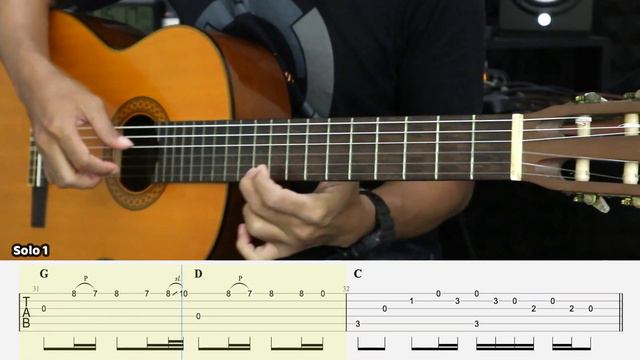 Knockin' On Heaven's Door - Guns N' Roses - Fingerstyle Guitar Tutorial + TAB & Lyrics смотреть онлайн