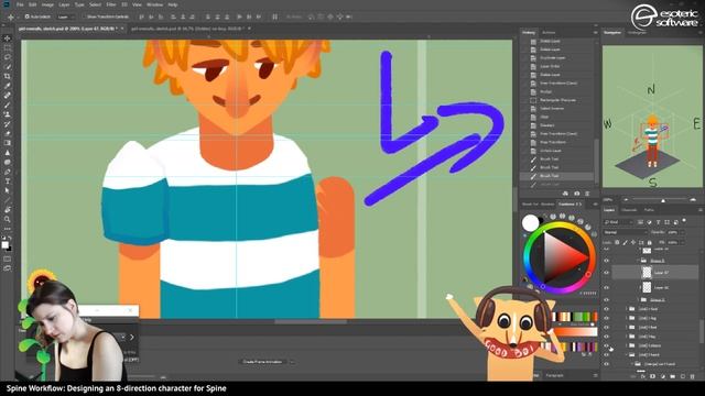 Twitch: Designing an 8-direction character for Spine Pt.2 смотреть онлайн