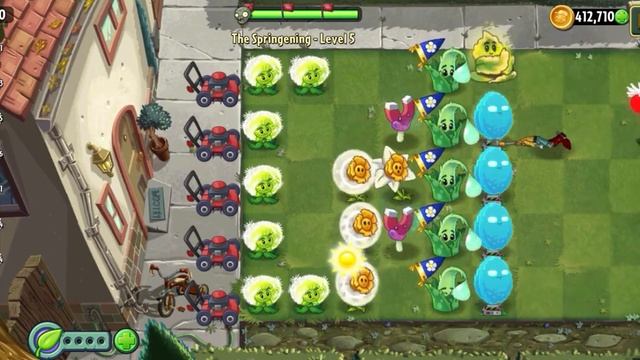 Bunny Zombies and Eggs | The Springening Level 1-8 | Plants vs. Zombies 2 смотреть онлайн