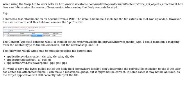 Salesforce: Determine the correct file type extension for an Attachment смотреть онлайн