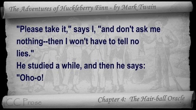 Chapter 04 - The Adventures of Huckleberry Finn by Mark Twain - The Hair-ball Oracle смотреть онлайн
