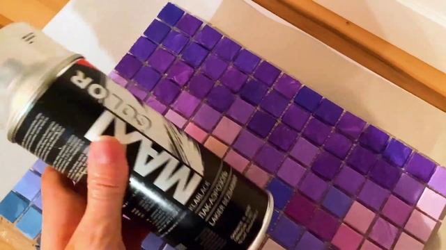 Интерьерная картина из обычной плитки. Мозаика своими руками. Пиксель арт #pixelart #мозаика #горы смотреть онлайн