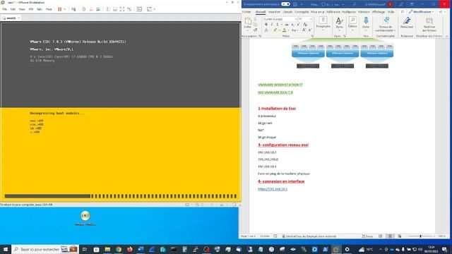 ? Esxi - 1 : Installation et configuration de ESXI vsphere 7.0.3 смотреть онлайн