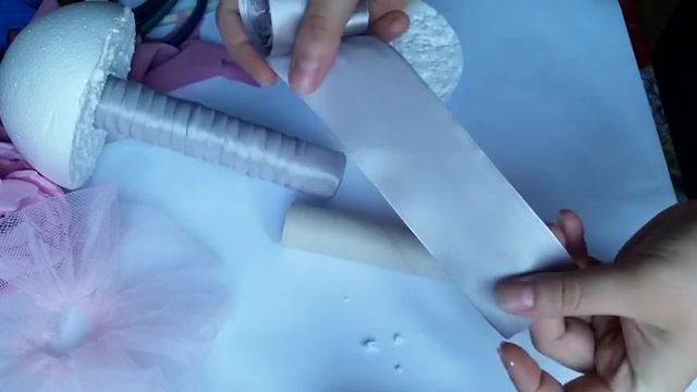 Красивый букет невесты Воздушные цветы из шифона МК смотреть онлайн