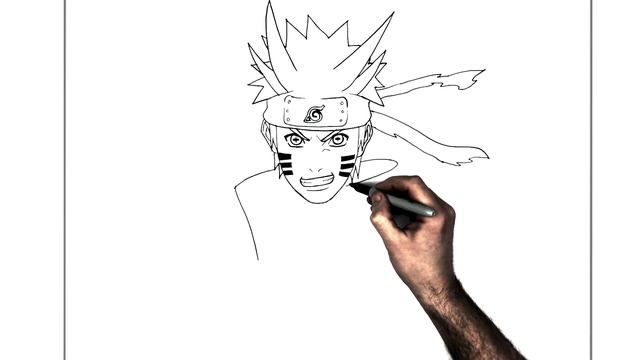 How To Draw Naruto (Sage Six Paths) | Step By Step | Naruto смотреть онлайн