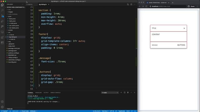 Dialog Box with Native Web Components - Part 1 - Composition (bonus: Draggable) смотреть онлайн