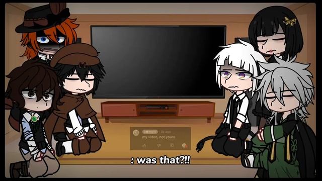 ★ Bsd React To Akutagawa As ??? | Bsd X Fnaf ★