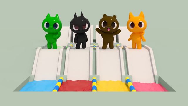 Learn colors with Miniforce | Colors Play | Swimming Play | Mini-Pang TV Colors Play смотреть онлайн