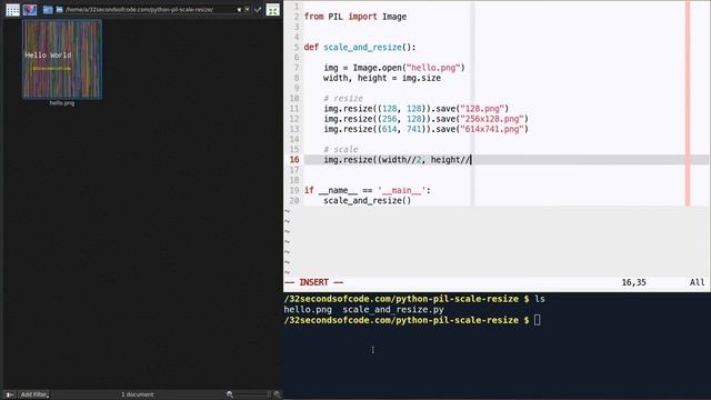 How to resize/scale an image in Python using PIL? смотреть онлайн