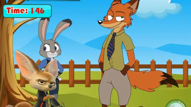 Игра Поцелуй Ника и Джуди Зверополис смотреть онлайн