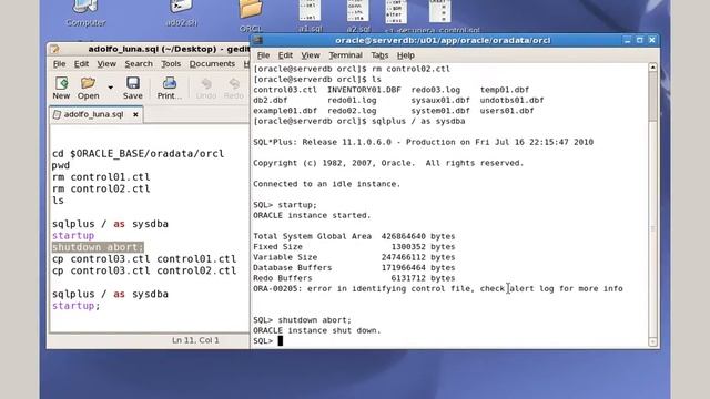Recuperando la Base de Datos Oracle 11g - Caso 01 смотреть онлайн