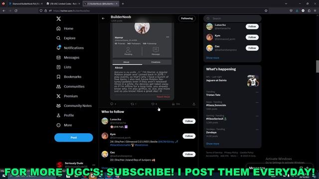 How To Get Diamond BuilderNoob Pal in UGC Limited Codes (ROBLOX FREE LIMITED UGC ITEMS) смотреть онлайн