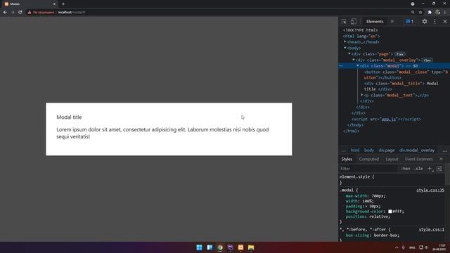 Вёрстка модального окна HTML,CSS | Урок 16 смотреть онлайн