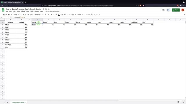 How to Transpose Data to Google Sheets смотреть онлайн