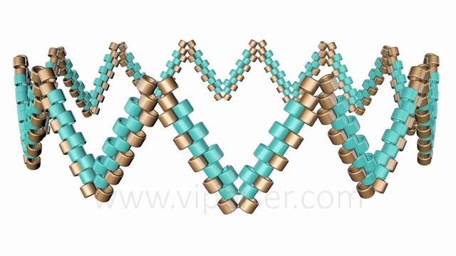 ZIGZAG Beaded Bracelet. 3D Beading Tutorial