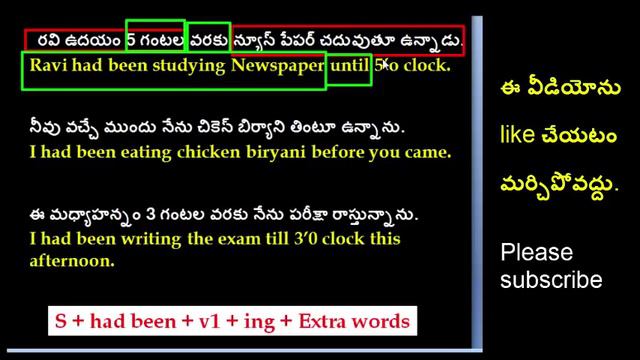 Past Perfect Continuous Tense in Telugu || Learn past perfect continuous tense | Sai Spoken English смотреть онлайн