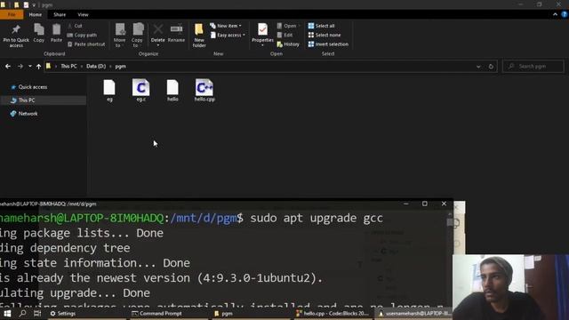 compile & Run .c & .cpp in WSL with g++ & gcc смотреть онлайн