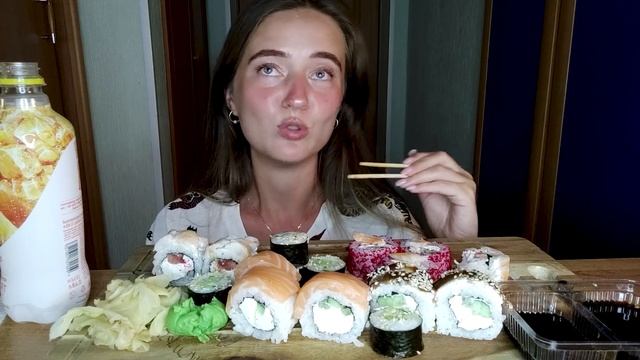 МУКБАНГ РОЛЛЫ ДАГЕСТАН 2022 ПУТЕШЕСТВИЕ В ДЛИННОЮ 5000КМ НА МАШИНЕ MUKBANG SUSHI