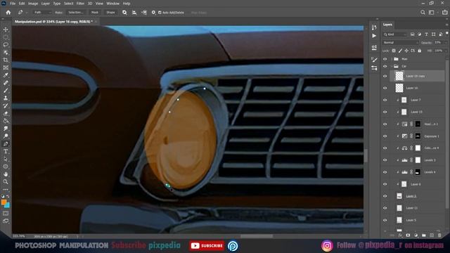 Photoshop Manipulation | Cinematic Car | Blend Images & Color grade | Speed Tutorial Video смотреть онлайн