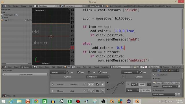 UPBGE - User Interface In your Blender Game Python смотреть онлайн