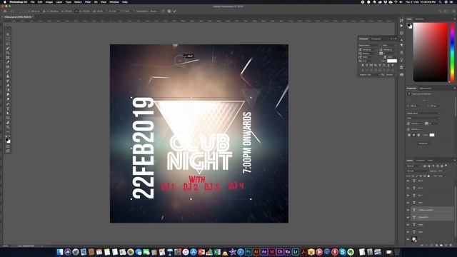 Club Night Video Poster with Music in Photoshop | Photoshop CC Tutorial 2019 | Instagram Video Post смотреть онлайн
