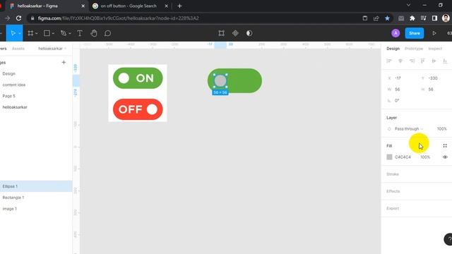Figma Variants Tutorial: ON OFF Toggle Switch Button | UI/UX Design смотреть онлайн