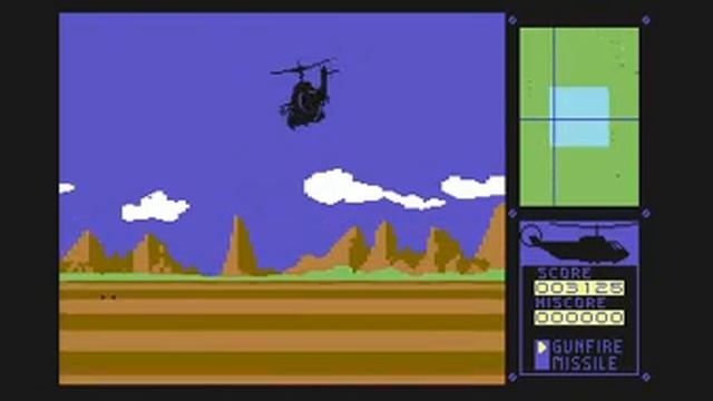Battle Chopper Commodore 64 C64 gameplay смотреть онлайн