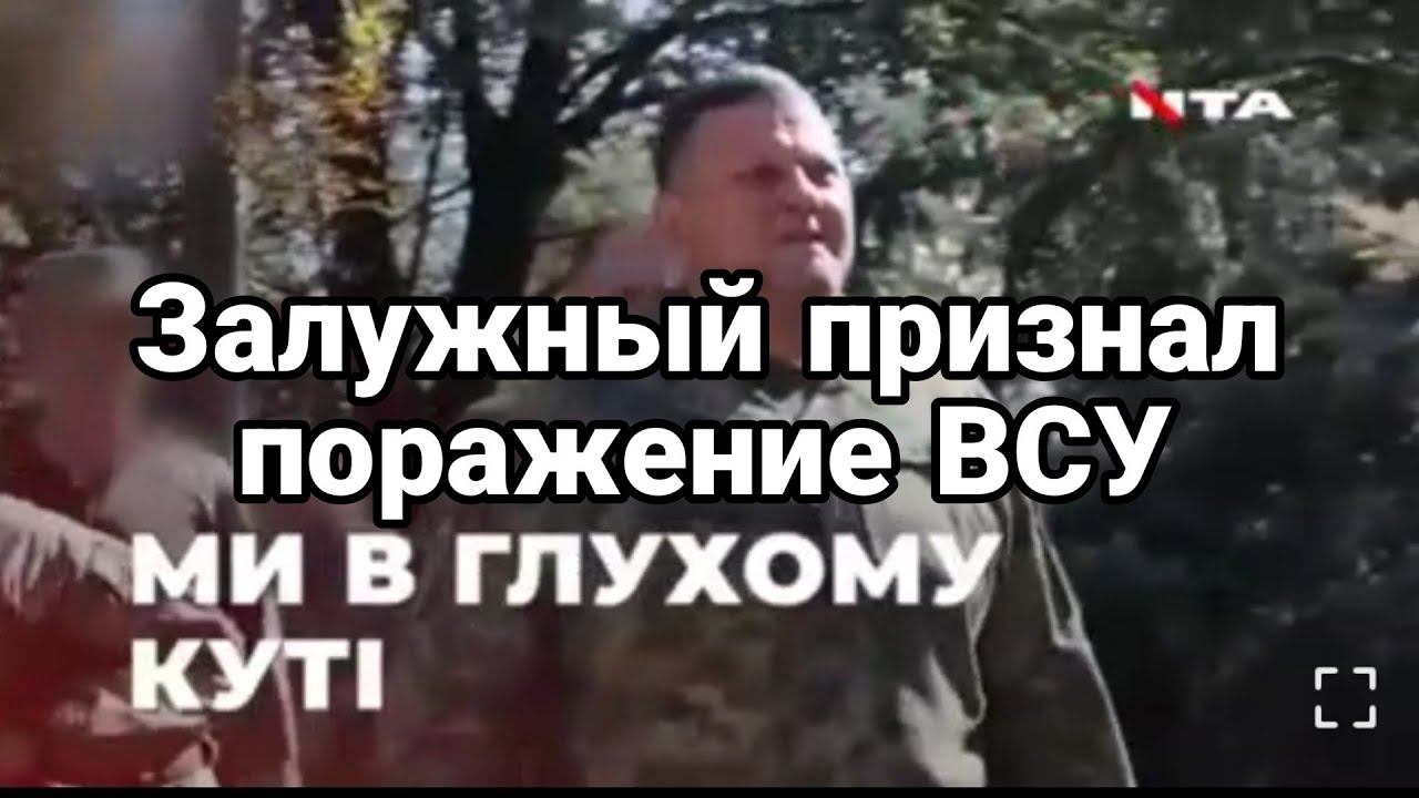 Залужный ПРИЗНАЛ НА ВЕСЬ МИР П0РАЖЕНИЕ ВСУ в контрнаступе!