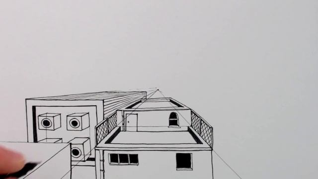 How To Draw 1-Point Perspective: Draw 3D Buildings смотреть онлайн