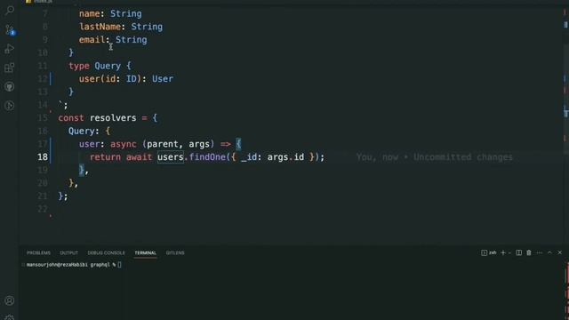 graphQL API , how to fetch single document from mongoDB database смотреть онлайн