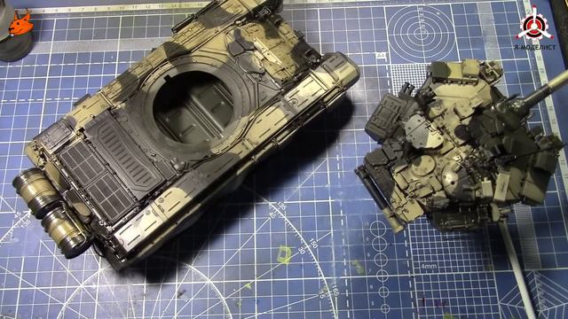 Сборка модели "Т-90А" фирмы Meng. Часть восьмая (заключительная). смотреть онлайн