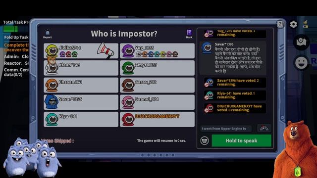 Grizzly the lemmings Became Emposter ? Ni Super Sus 3D Amoung us Game Funny Gameplay смотреть онлайн